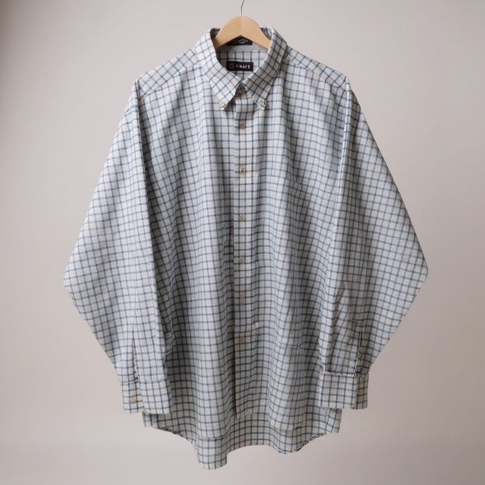 Chaps Mens Checked Long Sleeve Size 17.5 34/45
